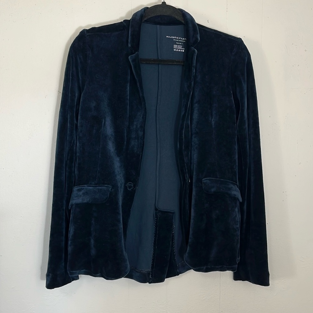 Majestic Filatures Navy Velvet Jacket size 1